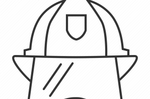 Каска пожарного рисунок