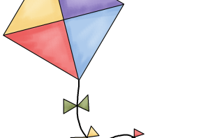 Воздушный змей рисунок