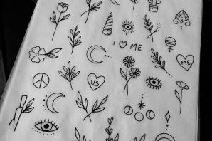 Рисунки на спине легкие