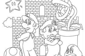 Раскраска супер марио