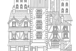 Раскраска большой дом