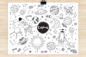 Планеты космос раскраска