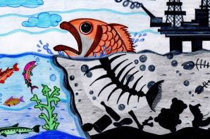 Рисунок загрязнение воды