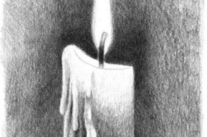 Свеча рисунок