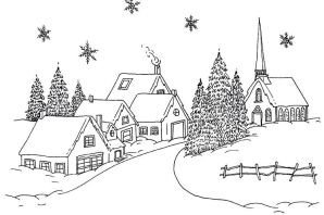 Зимние рисунки карандашом