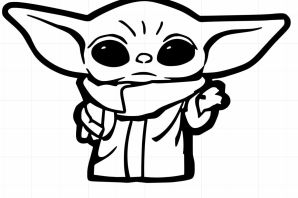 Раскраска бэби йода