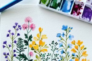 Детский рисунок цветка