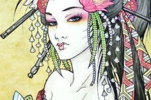 Эскиз гейша