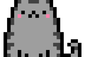 Милый котик по клеточкам