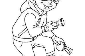 Раскраска преступник