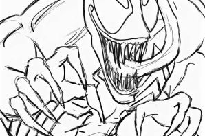 Веном раскраска для детей