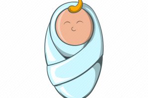 Младенец в пеленке рисунок