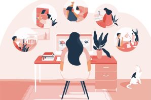 Люди за столом рисунок