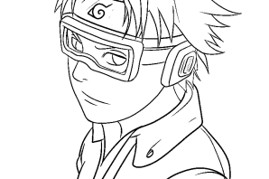 Обито раскраска