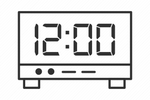 Электронные часы рисунок