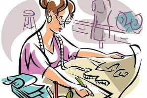 Швея иллюстрация