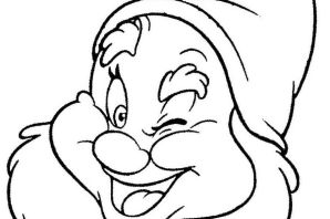 Гном трафарет