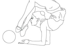 Раскраска гимнастика