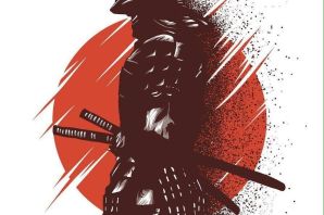 Эскиз самурай на икру