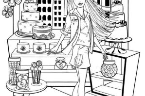 Раскраски барби экстра