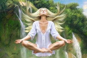 Медитация иллюстрация