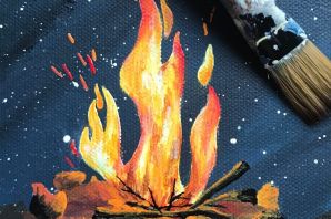 Костер рисунок