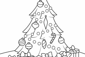 Елка раскраска