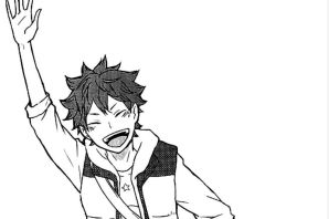 Хината волейбол рисунок