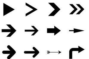 Рисунок стрелка вправо