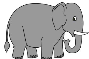 Слон рисунок карандашом