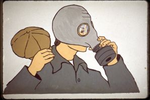 Противогаз рисунок обж