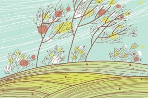 Ветер детский рисунок