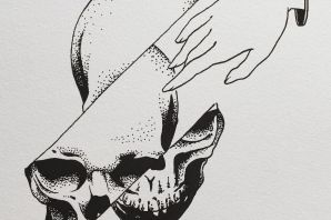 Череп эскиз простой