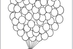 Красный шарик раскраска