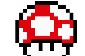 Марио по клеточкам