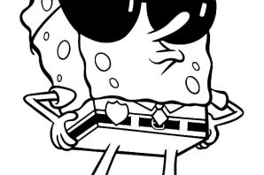 Губка боб раскраска дом