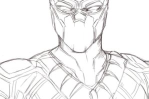 Черная пантера раскраска