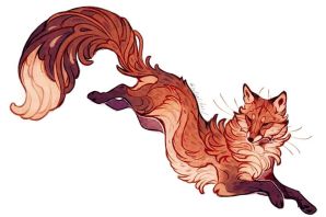 Лапа лисы рисунок