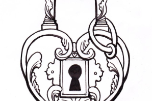 Амбарный замок рисунок