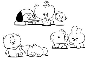 Милый хаги ваги раскраска