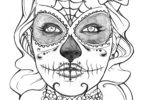 Эскиз карнавальной маски