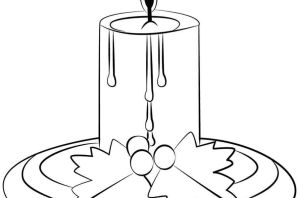 Свеча памяти раскраска