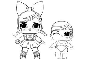 Раскраска лол большая