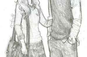 Легкий рисунок пары