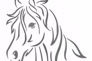Голова лошади раскраска
