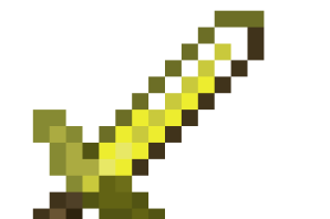 Раскраска меч из майнкрафта