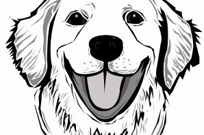 Собачья морда рисунок