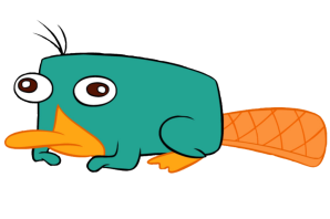 Перри утконос рисунок