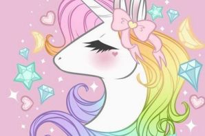 Милый единорог рисунок
