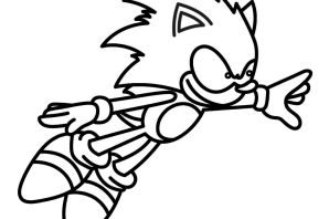 Супер соник раскраска